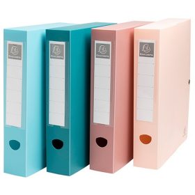   Füzetbox PP Exacompta Skandi A/4 60 mm gerinccel patentos vegyes színek