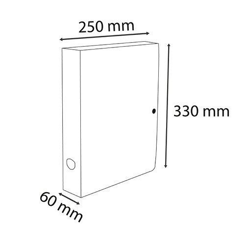 Füzetbox PP Exacompta Skandi A/4 60 mm gerinccel patentos vegyes színek