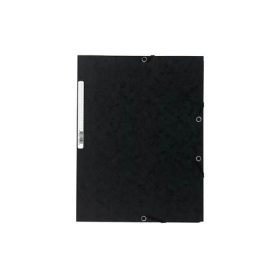 Gumis mappa karton Exacompta prespán A/4 fekete