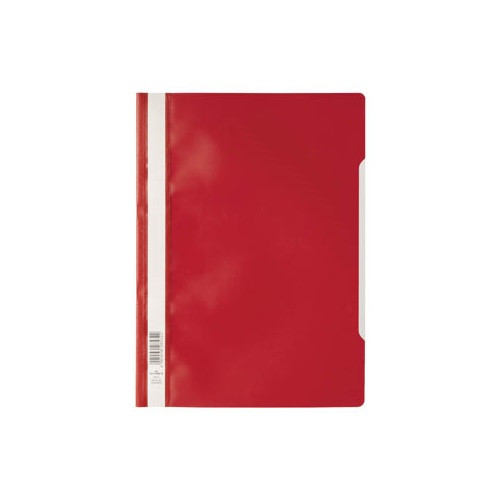 Gyorsfűző PVC Durable A/4 áttetsző előlap piros