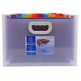   Harmonika irattartó Exacompta Crystal PP A/4 Maxi 24 rekeszes