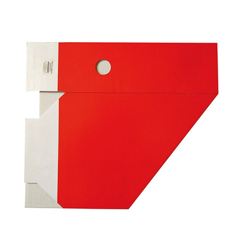 Iratpapucs karton összehajtható pd A/4 10 cm gerinccel karton piros