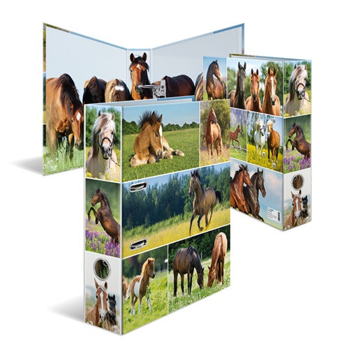 Iratrendező Herma A/4 70 mm gerinccel Lovak