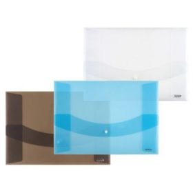   Irattartó tasak Centrum A/3 patentos, áttetsző, vegyes színek: fehér, kék, szürke