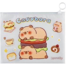 Cipzáras tasak CAPYBARA PVC 21x17 cm vegyes