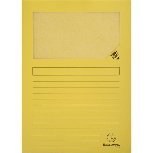 Pólyás iratgyűjtő Exacompta A/4 120g vegyes színek ablakos