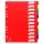 Elválasztólap PP Exacompta A/4 maxi, 12 részes színes