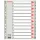 Regiszter PP Esselte A/4 1-12-ig szürke maxi 100125