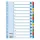 Regiszter Mylar Esselte A/4 1-12-ig 100162