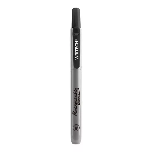 Marker Writech Click permanent fekete