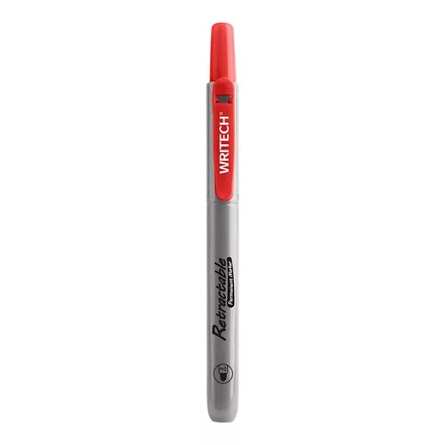 Marker Writech Click permanent piros