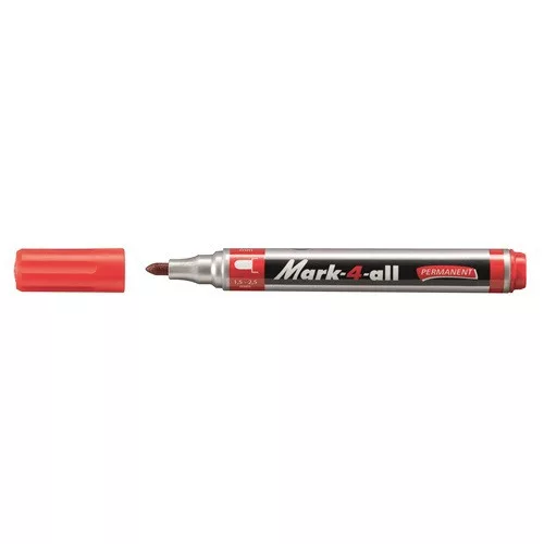 Marker Stabilo Mark-4-all 1.5-2.5 mm permanent kerek piros