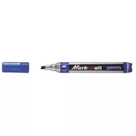 Marker Stabilo Mark-4-all 1-4 mm permanent vágott kék