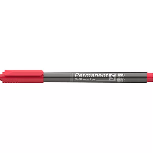 Marker Ico OHP permanent S piros