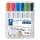 Táblamarker Staedtler Lumocolor kerek 6 db-os klt. (narancs, pink, világoskék, sötétkék, világoszöld, fekete)