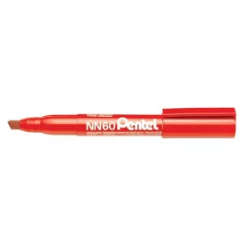 Marker Pentel NN60-B permanent vágott 3.9-5.8 mm piros