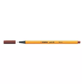 Tűfilc Stabilo Point 88 0,4 mm vörösbarna 88/75