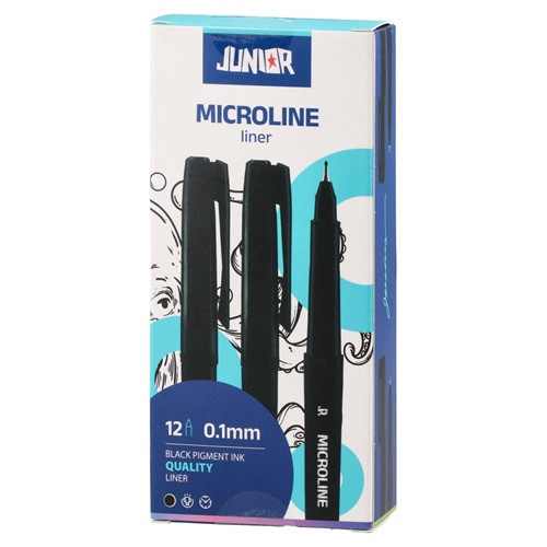 Tűfilc Junior Microline 0,1 mm fekete