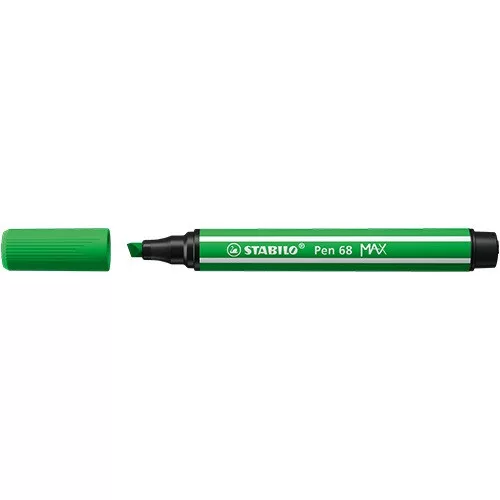 Rostirón Stabilo Pen 68 MAX prémium vágott heggyel levélzöld