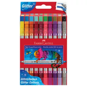 Rostirón Faber-Castell 20db-os klt. kétvégű csillámos