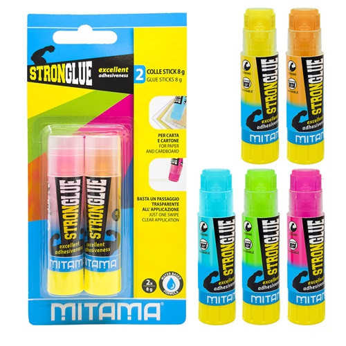 Ragasztóstift Mitama Neon 8g 2 db/csomag