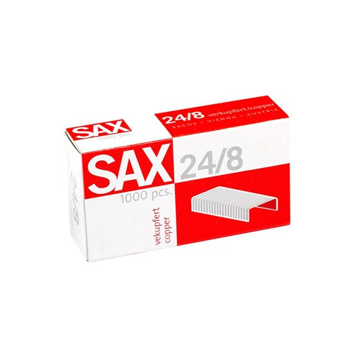 Tűzőkapocs Sax 24/8 1000 db/doboz rézszínű