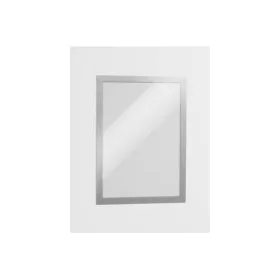   Információs tábla Durable Duraframe A/4 öntapadó hátlappal és mágneses kerettel 2 db/csomag ezüst