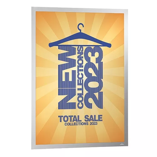 Infokeret Durable Duraframe Poster A/2 ezüst öntapadós