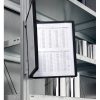 Bemutatótábla-tartó Durable Vario, fekete, mágneses rögzítéssel, 5 db panellel