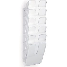   Prospektustartó Durable Flexiplus 6 rekeszes A/4, álló átlátszó