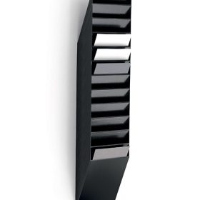   Prospektustartó Durable Flexiboxx 12 rekeszes A/4, álló fekete