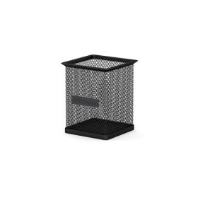 Írószertartó ErichKrause fémhálós 8x9.5 cm fekete