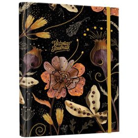   Tervező Bruno Visconti, pontozott, elválasztókkal, 17x23cm, fekete, virágos