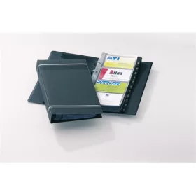   Névjegykártyatartó Durable Visifix 145x255 mm 200 db-os 4 gyűrűs regiszteres antracit