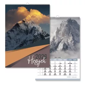 Naptár fali pd Hegyek 21x30 cm 2026