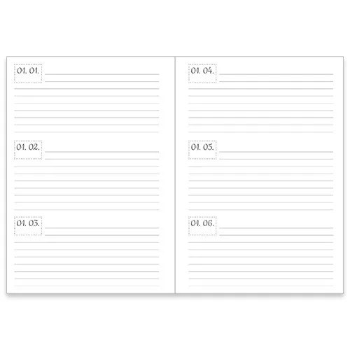 Határidőnapló öröknaptár pd B/6 vegyes 115x165 mm