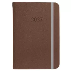 Határidőnapló Period Velour B/5 heti varrott barna 2027
