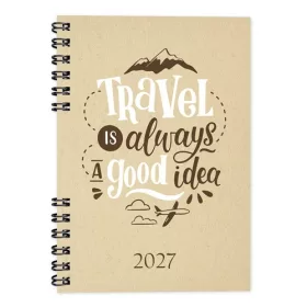 Határidőnapló Period ECO A/5 heti spirálos Travel 2027