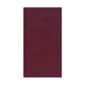   Határidőnapló Period Standard Zsebnaptár álló bordó műbőr 2027