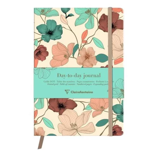 Határidőnapló öröknaptár Clairefontaine Gaia bézs A/5 96 lapos, pontozott