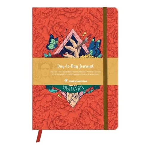 Határidőnapló öröknaptár Clairefontaine Frida Kahlo A/5 96 lapos, pontozott