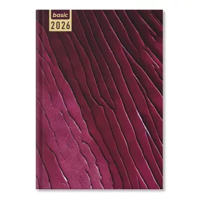 Határidőnapló Period Basic A/5 napi Purple papír 2026