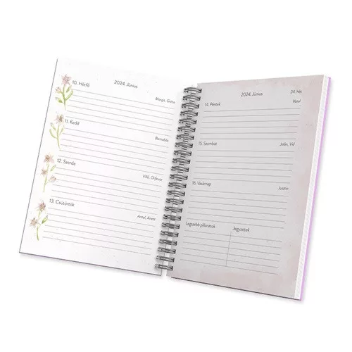 Határidőnapló Period A/5 heti önismereti kék 2026