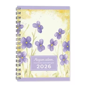 Határidőnapló Period A/5 heti önismereti lila 2026