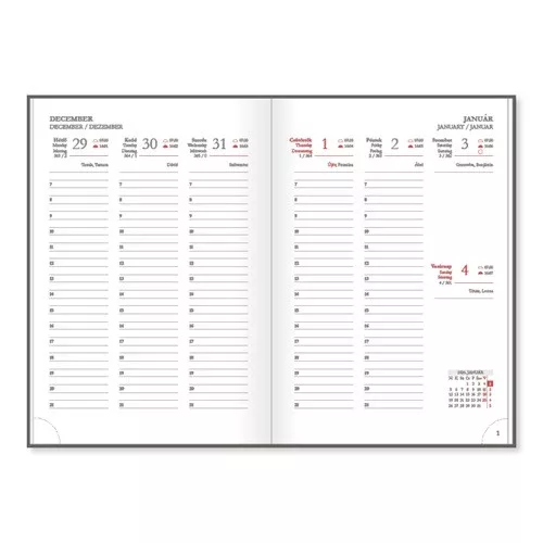 Határidőnapló Period DELUXE B/5 heti Elegant papír 2026