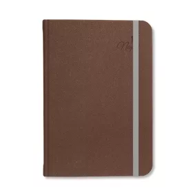 Tárgyalási napló Period Velour B/5 gumis barna
