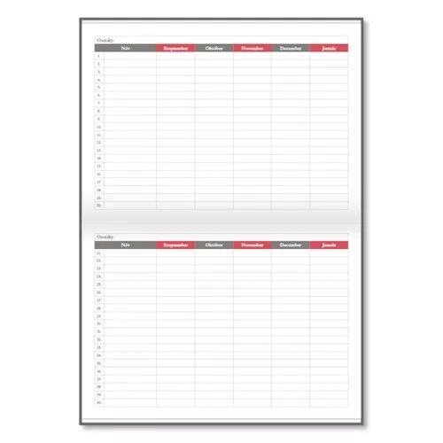 Tanári zsebkönyv pd 2026-2027 papír Letters