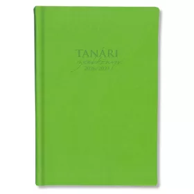 Tanári zsebkönyv pd 2026-2027 műbőr zöld