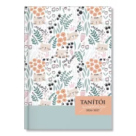 Tanítói zsebkönyv pd 2026-2027 papír Cats