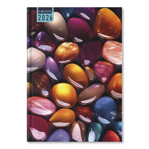 Határidőnapló Period Neon B/6 heti Pebbles papír 2026
